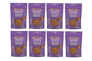 Biena Roasted Chickpea Snacks, Rockin' Ranch, 5 Ounce, 8 Count