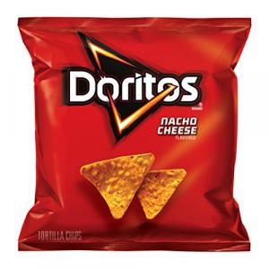 Doritos Nacho Cheese Flavored Tortilla Chips, 1 Oz (Pack of 104)