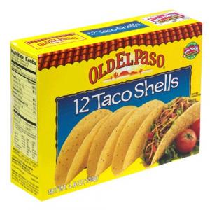 Old El Paso Crunchy Taco Shells, Ready-To-Eat (4.6 OZ, 12 Per Case)