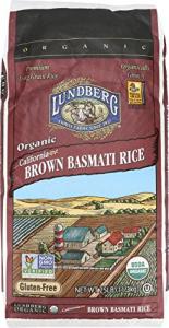 Lundberg Family Farms Organic Basmati Rice, California Brown, 25 Pound