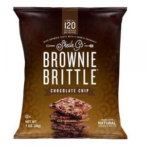 Sheila Gs Chocolate Chips, Brownie Brittle, Bulk Size Case (1 Oz, 72 Per Case)