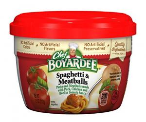 Chef Boyardee Spaghetti & Meatballs in Tomato Sauce, 7.5 Oz. (Pack of 12)