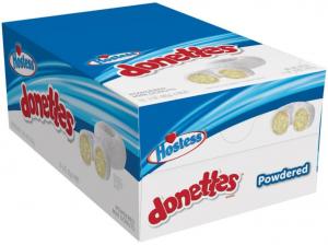 Hostess Powdered Sugar Mini Donettes 3oz 10count (PACK OF 6)