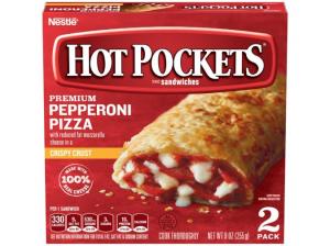 Hot Pockets Frozen Sandwiches Pepperoni Pizza 9oz (PACK OF 8)