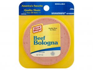 Kraft Heinz Oscar Mayer Sliced Redi-Rib Beef Bologna 8oz (PACK OF 12)