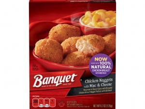 Banquet Basic Chicken Nuggets with Mac and Cheese Meal 6.2oz (PACK OF 12)