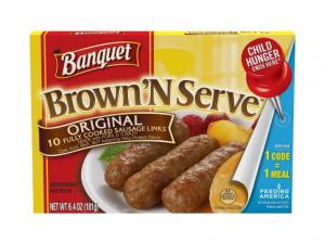Banquet Brown and Serve Lite Original Breakfast Sausage Link, 6.
