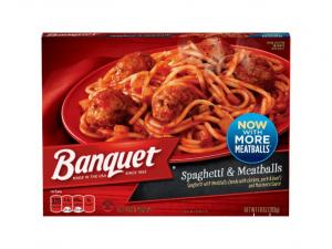 Banquet Classic Spaghetti And Meatball, Easy-To-Prepare Meal (10 OZ, Pack Of 12)