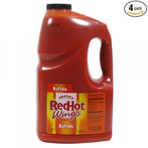 Frank'S Red Hot Buffalo Wing Sauce, Hot Sauce 4/1 Gallon Jugs