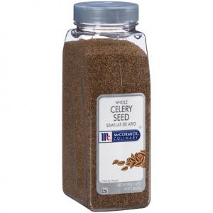 McCormick Whole Celery Seed - 16 oz. container, 6 per case