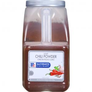 McCormick Light Chili Powder - 5.5 lb. container, 3 per case