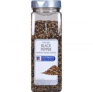 McCormick Cracked Black Pepper - 16 oz. container, 6 per case