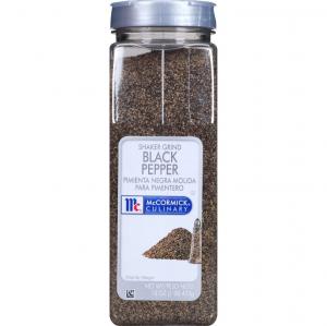 McCormick Shaker Grind Black Pepper - 16 oz container, 6 per case