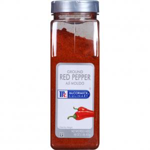 McCormick Ground Red Pepper 1 lb Container (PACK OF 6)