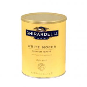 6 PACKS : Ghirardelli White Mocha Frappe, 3.12 Pound