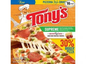Tonys Pizzeria Style Supreme Pizza, 16 x 20.6 oz Case
