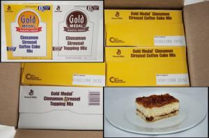Gold Medal Cinnamon Streusel Coffee Cake 4 Case 5 Pound