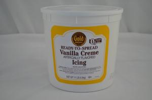 Gold Medal Vanilla Creme Ready To Serve Icing 2 Case 11 Pound