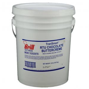 Brill Giant 35lb Pail Light and Fluffy Chocolate Buttercream (35 Lb. Pail)