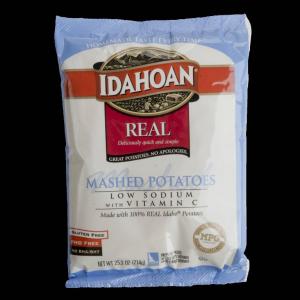 Idahoan Low Sodium with Vitamin C Real Mashed Potato, 25.2 Ounce