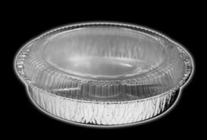 Rnd Dome Alum Cntnr W/Lid 9In 250