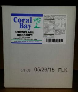Coconut Coral Snowflake -- 5 Case 2 Pound