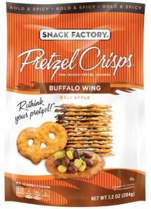 Snack Factory Pretzel Crisps, Buffalo Wing, 7.2 Ounce (12 Pack)