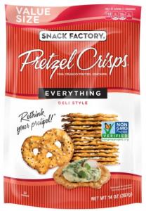 Snack Factory Pretzel Crisps Everything 14oz (PACK OF 12)