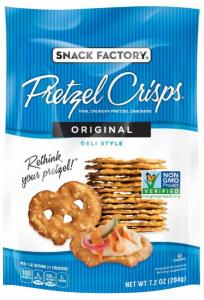Snack Factory Pretzel Crisps, Original, 7.2 Ounce Bags (Pack of 12)