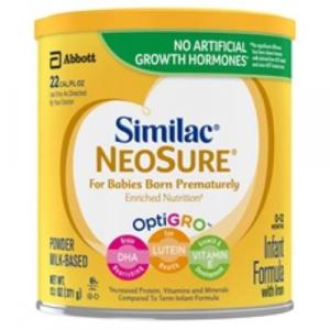Similac NeoSure Infant Formula with Iron, For Babies Born Prematurely, Powder, 13.1 ounces (Pack of 6)