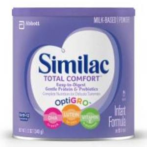 Similac Total Comfort Infant Formula Powder, 12.6 Ounce Can -- 6 per case.