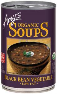 Amy's Organic Black Bean Vegetable Soup, Low Fat, Vegan, 14.5-Oz