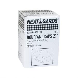(Price/Case)Handgards 305111224 Bouffant Cap Paper 21 Inch White