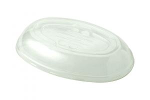 24 oz Burrito Bowl WITH LIDS, Compostable Fiber, Biodegradable Bagasse. 50 pack.