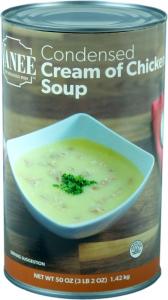 Vanee Condensed Cream of Chicken Soup - 51 oz. can, 12 per case