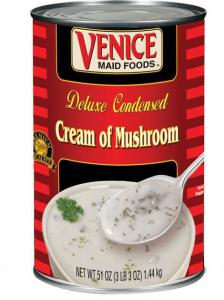 Vanee Condensed Cream of Mushroom Soup - 51 oz. can, 12 per case