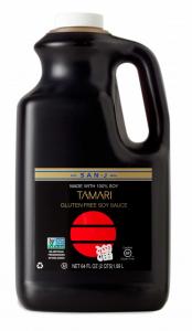 San J Gluten Free Tamari Soy Sauce, Plastic Jug (64 Fl.Oz, 6 Per Case)