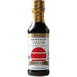 San J Reduced Sodium Tamari Gluten Free Soy Sauce (10 Fl.Oz, 6 Per Case)