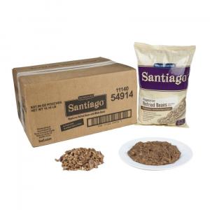 6 PACKS : Santiago Whole Vegetarian Refried Beans - 27.09 oz. po