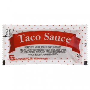 Portion Pack Taco Sauce, Single Serve Packages, Bulk Size Case (0.32 Oz, 200 Pk)