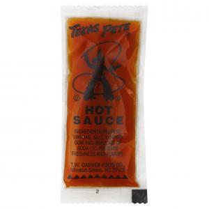 Portion Pac Texas Pete Hot Sauce, Bulk Size Case (7 Gram Pouch, 1000 Per Case)
