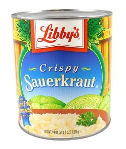 Libbys Fancy Sauerkraut - no. 10 can, 6 cans per case