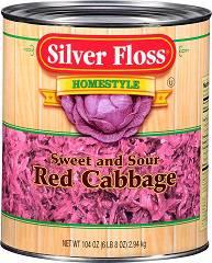 Silver Floss Red Cabbage, 99 Ounce (6 Pack)