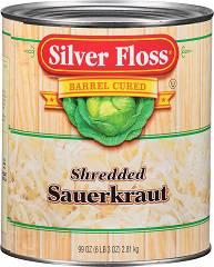 Silver Floss Shredded Sauerkraut - no.10 can, 6 cans per case