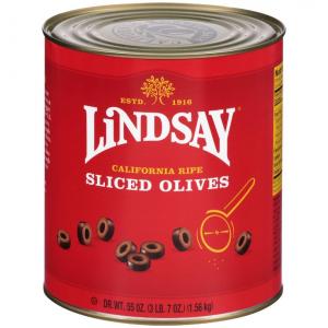 Lindsay, Sliced Olives 55 oz. (6 Count)