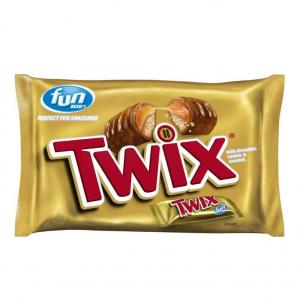 TWIX Caramel Fun Size Chocolate Cookie Bar Candy (10.83 Oz Bag, Pack Of 20)