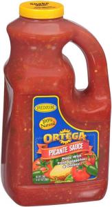 Ortega Picante Medium Salsa 4 Case 1 Gallon