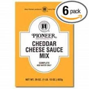 Pioneer Cheddar Cheese Sauce Mix, 29 Ounce -- 6 per case.