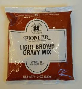 Pioneer Light Brown Gravy Mix, 11.3 Ounce - 6 per case