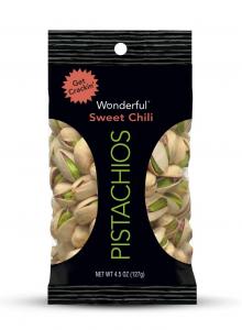 Wonderful Sweet Chili Pistachios, 3 x 8 x 4.5 oz Case